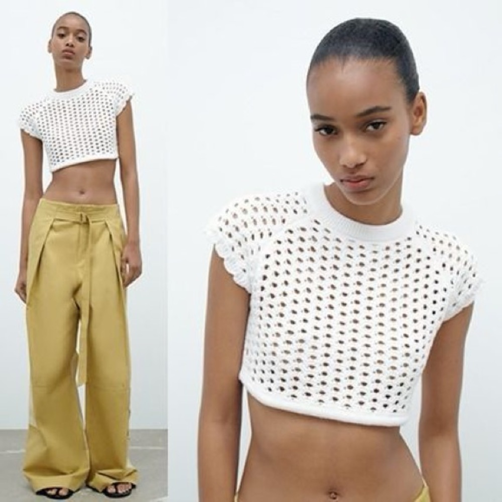 Zara Vented Knit Crop
